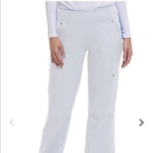 White scrub pants